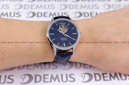 Zegarek Męski Atlantic Worldmaster Open Heart 52780.41.51 - Limitowana Edycja