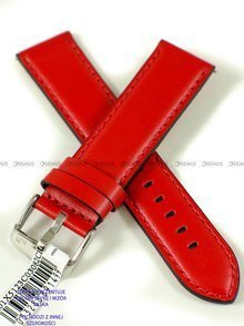 Skórzany pasek do zegarka Morellato A01X5123C03082CR20, 20 mm, Czerwony