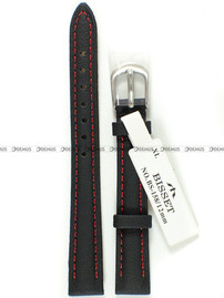 Skórzany pasek do zegarka Bisset BS-158-12-1-4 XL, 12 mm, Czarny