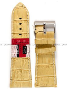 Skórzany pasek do zegarka Diloy 378EA.30.17, 30 mm, Brązowy