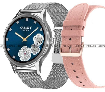 Smartwatch Pacific 18-5-Silver-RG - bransoleta i pasek w zestawie