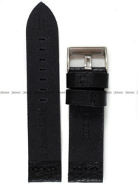 Skórzany pasek do zegarka Pacific W23.24.1.1, 24 mm, Czarny
