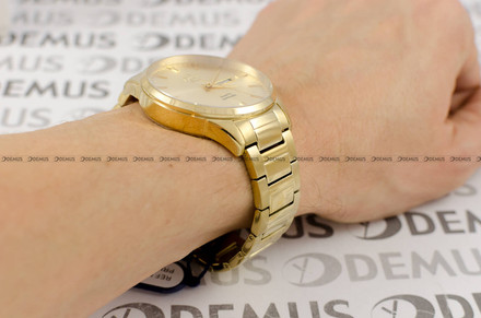 FujiTime M7134Q-Gold-Gold Zegarek Męski