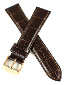 Skórzany pasek do zegarka Orient UL002011P0, 21 mm, Brązowy