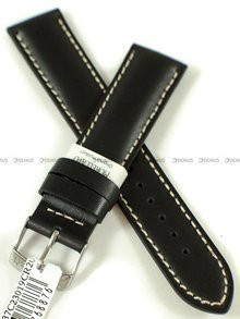 Skórzany pasek do zegarka Morellato A01X4937C23019CR20, 20 mm, Czarny