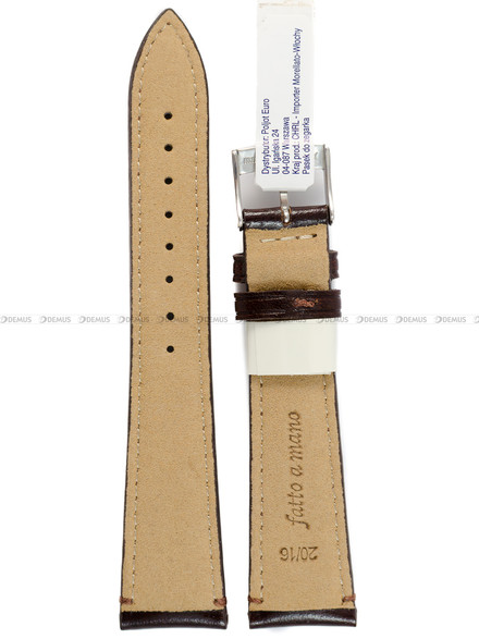 Wodoodporny Pasek do zegarka skórzany - Morellato A01X6122E40032CR20 - 20 mm