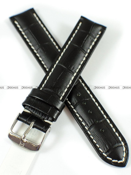 Skórzany pasek do zegarka Horido 0182.01.18S-R, 18 mm, Czarny