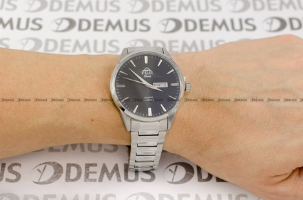 FujiTime M7134Q-Silver-Black Zegarek Męski
