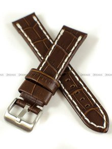 Skórzany pasek do zegarka Pacific W49.20.2.7, 20 mm, Brązowy