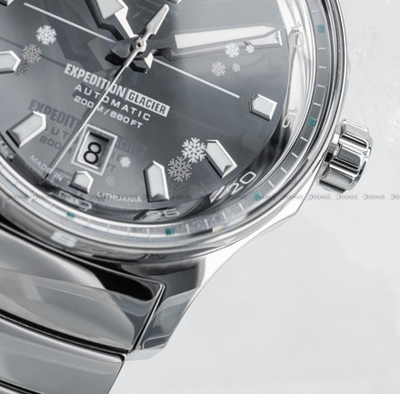 Vostok Europe Expedition Glacier 592A784BS2 Zegarek Męski - Limitowana Edycja - w zestawie silikonowy pasek luminescencyjny, świecący w nocy