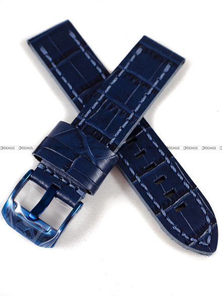 Pasek skórzany do zegarka Vostok Europe Almaz YM8J-320D657 - 22 mm