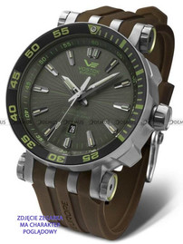 Silikonowy pasek do zegarka Vostok Energia H284, 20 mm, Brązowy