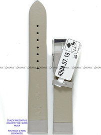 Skórzany pasek do zegarka Horido 4504.07.22S, 22 mm, Szary