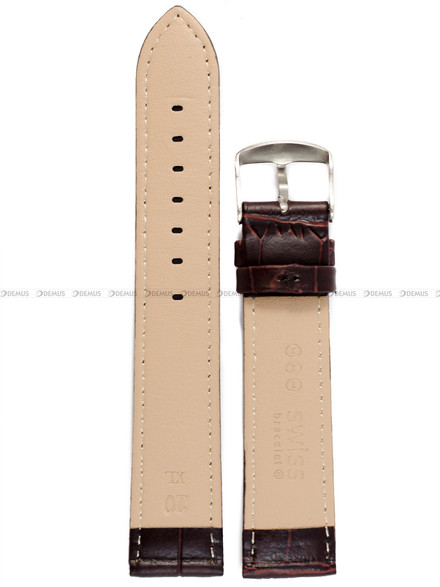 Pasek skórzany do zegarka - Demus PSD1.20.2-SR - 20 mm