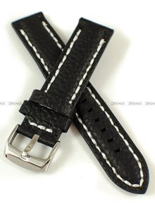 Skórzany pasek do zegarka Pacific W24.20.1.7v2, 20 mm, Czarny