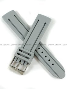 Silikonowy pasek do zegarka Demus PGS4.20.11, 20 mm, Szary