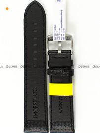 Skórzany pasek do zegarka Morellato A01U3586977819CR24, 24 mm, Czarny