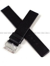 Skórzany pasek do zegarka Bering 10135-402, 20 mm, Czarny