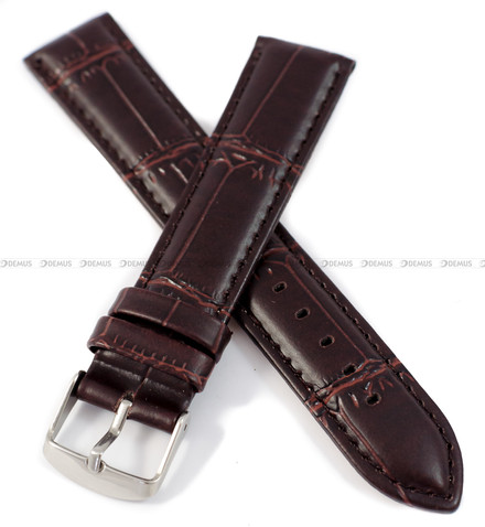 Pasek skórzany do zegarka - Demus PSD1.20.2-SR - 20 mm