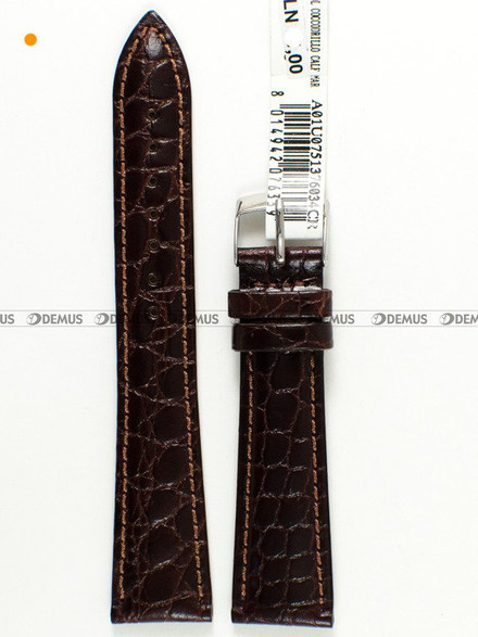 Skórzany pasek do zegarka Morellato A01U0751376034CR16, 16 mm, Brązowy