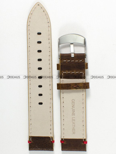Skórzany pasek do zegarka Timex PW4B04300, 20 mm, Brązowy