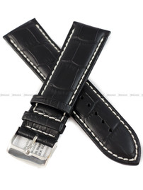 Skórzany pasek do zegarka Horido 0182.01.24S, 24 mm, Czarny