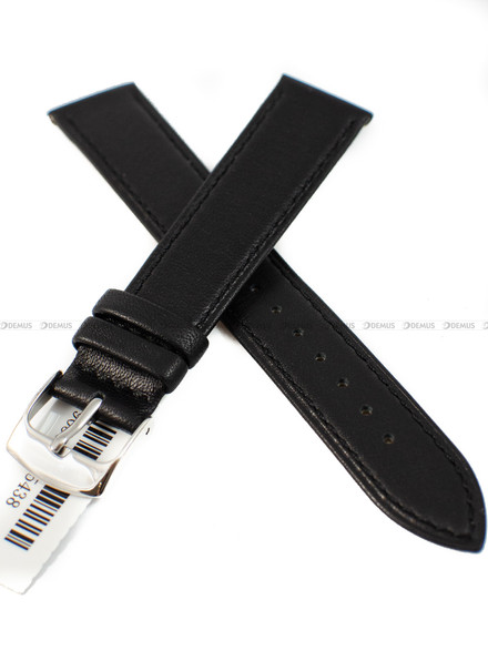 Skórzany pasek do zegarka Horido 4523.01.20S, 20 mm, Czarny