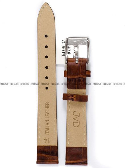 Pasek skórzany do zegarka - JVD R41703/14 - 14 mm