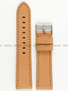 Skórzany pasek do zegarka Tekla PT18.22.3, 22 mm, Brązowy