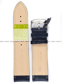 Skórzany pasek do zegarka Diloy 302.24.5, 24 mm, Niebieski
