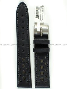 Skórzany pasek do zegarka LAVVU LSGUB20, 20 mm, Czarny