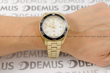 FujiTime Automatyczny M7138Q-Gold-Silver Zegarek Męski