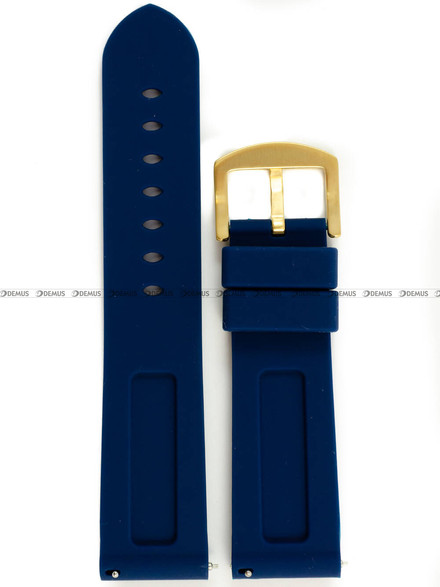 Niebieski pasek silikonowy do zegarka Vostok Europe Expedition YN55-597B730 - 24 mm