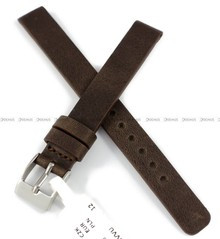 Skórzany pasek do zegarka LAVVU LSCUC12, 12 mm, Brązowy
