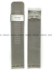 Siateczkowa (mesh) bransoleta do zegarka Demus Bra9, 22 mm, Srebrna