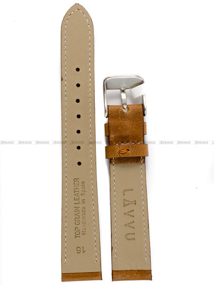 Pasek skórzany do zegarka - LAVVU LSAUE16 - 16 mm