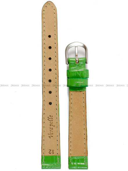 Pasek skórzany do zegarka - Demus PSD8.12.11-SR - 12 mm