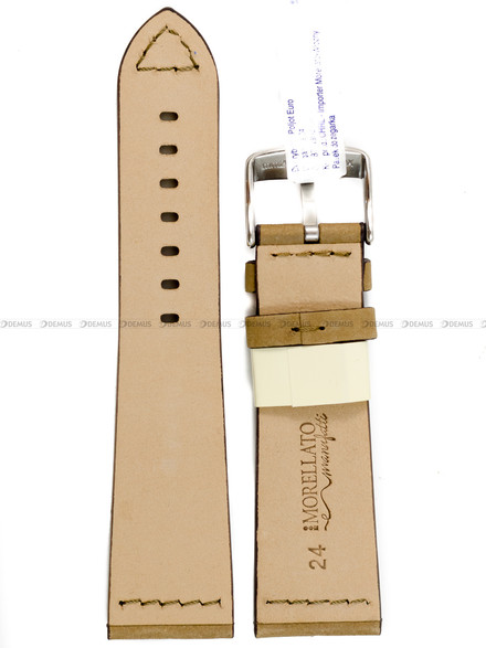 Skórzany pasek do zegarka Morellato A01X4683B90027CR24, 24 mm, Brązowy