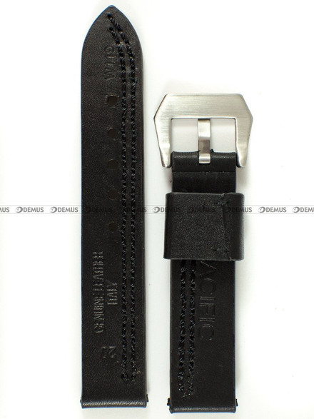 Skórzany pasek do zegarka Pacific W119.20.1, 20 mm, Czarny