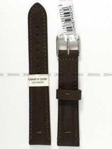 Skórzany pasek do zegarka Morellato A01X5041B94032CR18, 18 mm, Brązowy