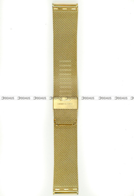 Pozłacana, siateczkowa (mesh) bransoleta do zegarka Chermond BRG3-24, 24 mm, Złota