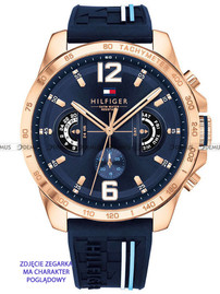 Silikonowy pasek do zegarka Tommy Hilfiger Tommy-Hilfiger-1791474, 22 mm, Niebieski