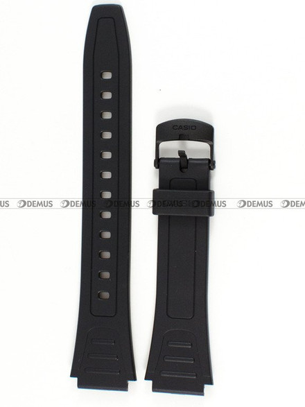 Pasek do zegarka z tworzywa Casio W-800, 18 mm, Czarny