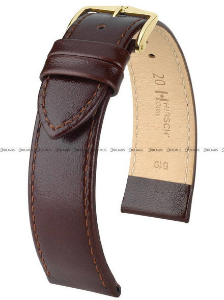 Pasek skórzany do zegarka - Hirsch Osiris 03475110-1-20 M - 20 mm