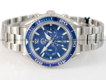 FujiTime M7139Q-Silver-Blue Zegarek Męski