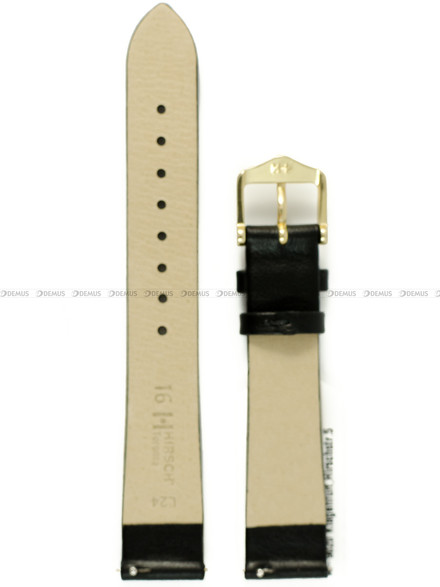 Pasek skórzany z jaszczurki do zegarka - Hirsch Lizard 01866050-1-18 L - 18 mm