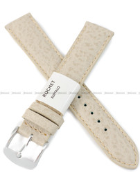 Pasek skórzany do zegarka - Rochet Buffalo 5020613 - 18 mm - Beżowy