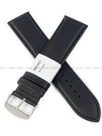 Pasek skórzany do zegarka - Rochet Neptune 7235901 XL - 24 mm - Czarny