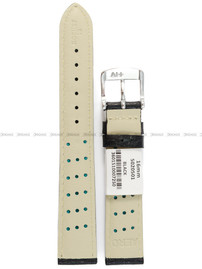 Pasek skórzany do zegarka - Rochet Buffalo 5020501 - 16 mm - Czarny