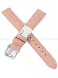 Pasek skórzany do zegarka - Rochet Buffalo 5020430 - 14 mm - Różowy